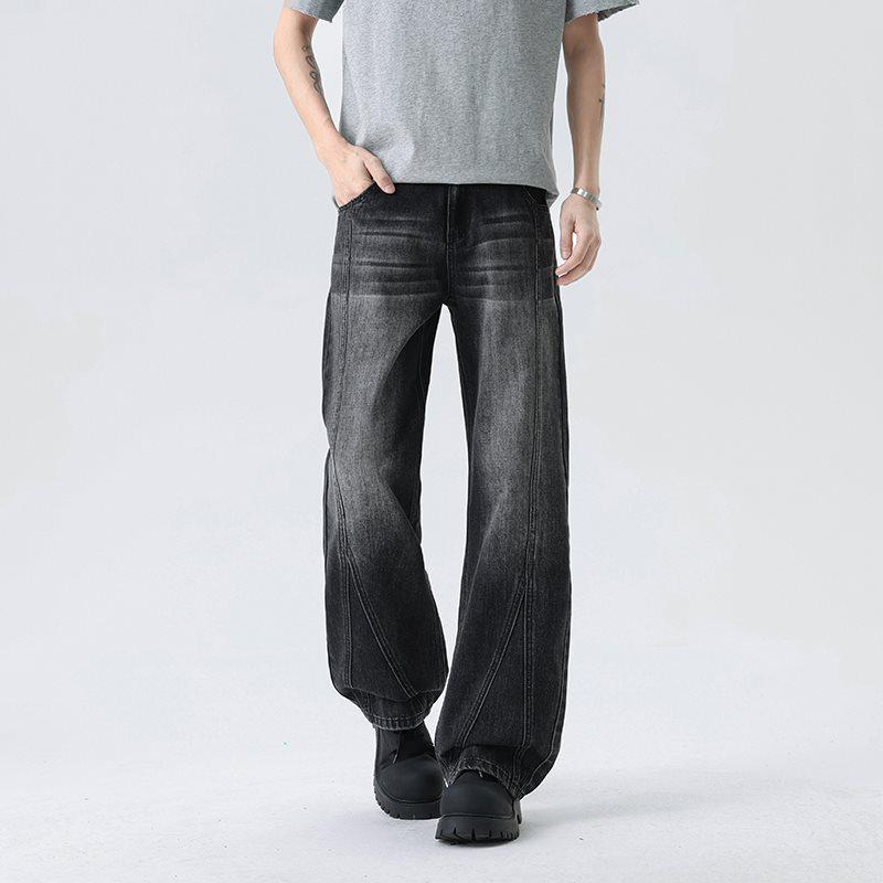 Men s 2026 Trendy High-End Patchwork Jeans: Scoundrel Handsome Style XL
