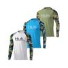 HUK Fishing Shirt Men's Long-sleeved Hooded Suit UPF50 Breathable T-shirt