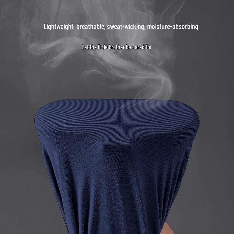 Qipilong Men's 7A Antibacterial Cotton Stretch Briefs 4-Pack