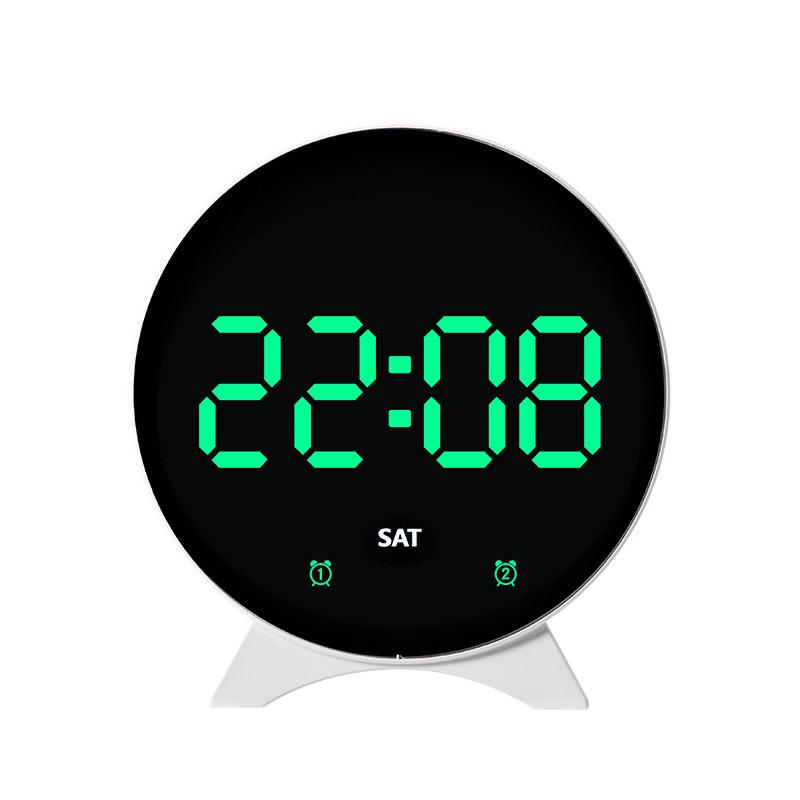 Multifunctional LED Alarm Clock with Temperature Display - Model 6693