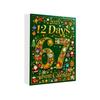 12-Day Christmas Advent Calendar with Acrylic Ornaments Easy-Open Windows Multifunctional Holiday Countdown Decoration for Kids Rooms And Cars