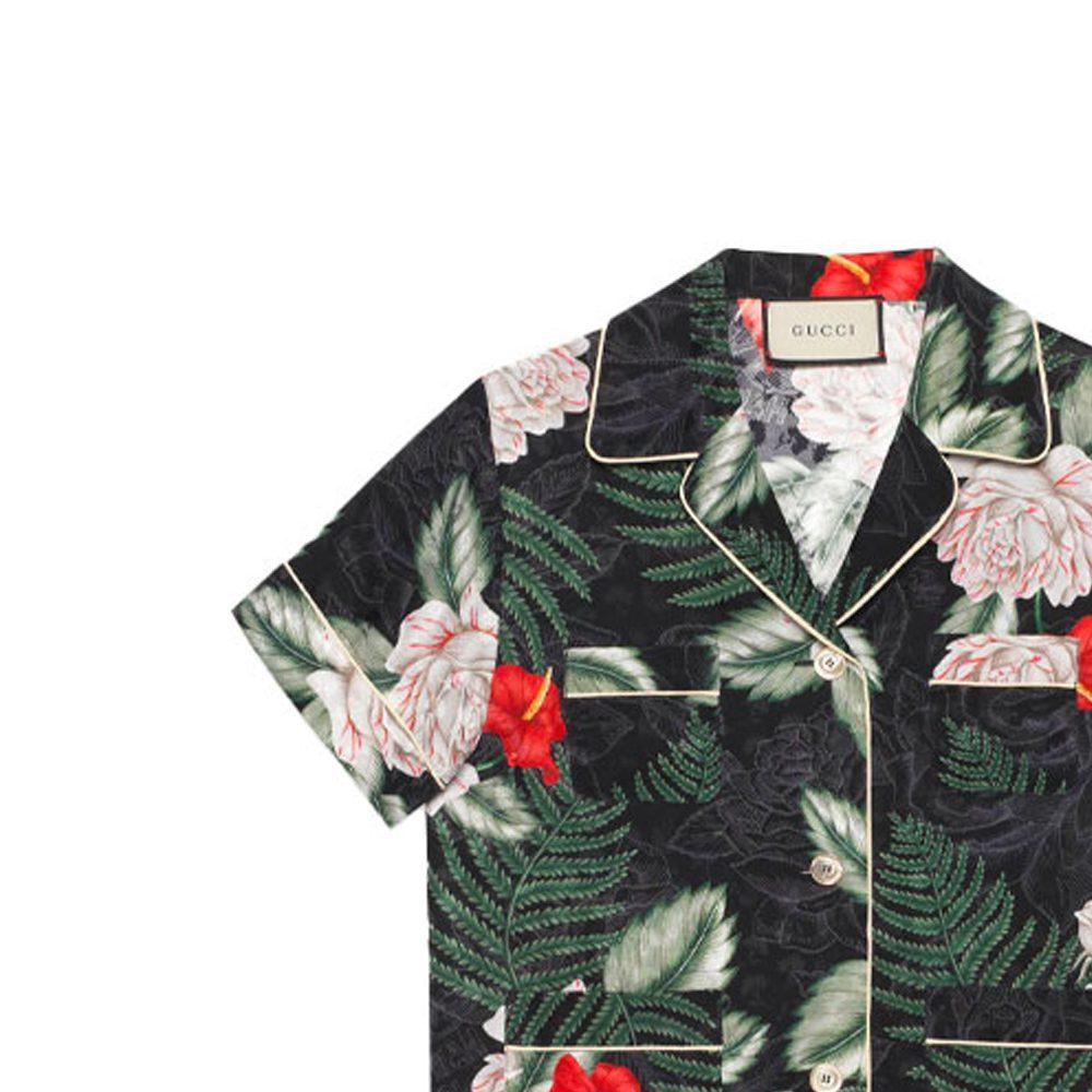 GUCCI Shirts Women's Multicolor Cuban Collar Thin Other 625908-ZAEXE-1030