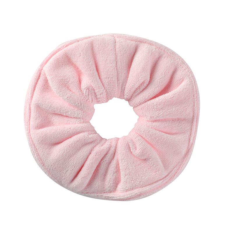 Retro European-American Microfiber Plush Towel Scrunchie for Face Washing & Makeup