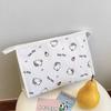 New Sanrio Hello Kitty Polyester Makeup Bag, Clutch Regular Women's White 161-1701