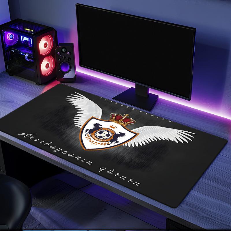 Dynamic Qarabag Crest Design Mouse Pad, Rubber Base, Mouse Pad for Gamers and Office Use, Gaming Desk , Easy To Clean Mat Christmas fan gifts