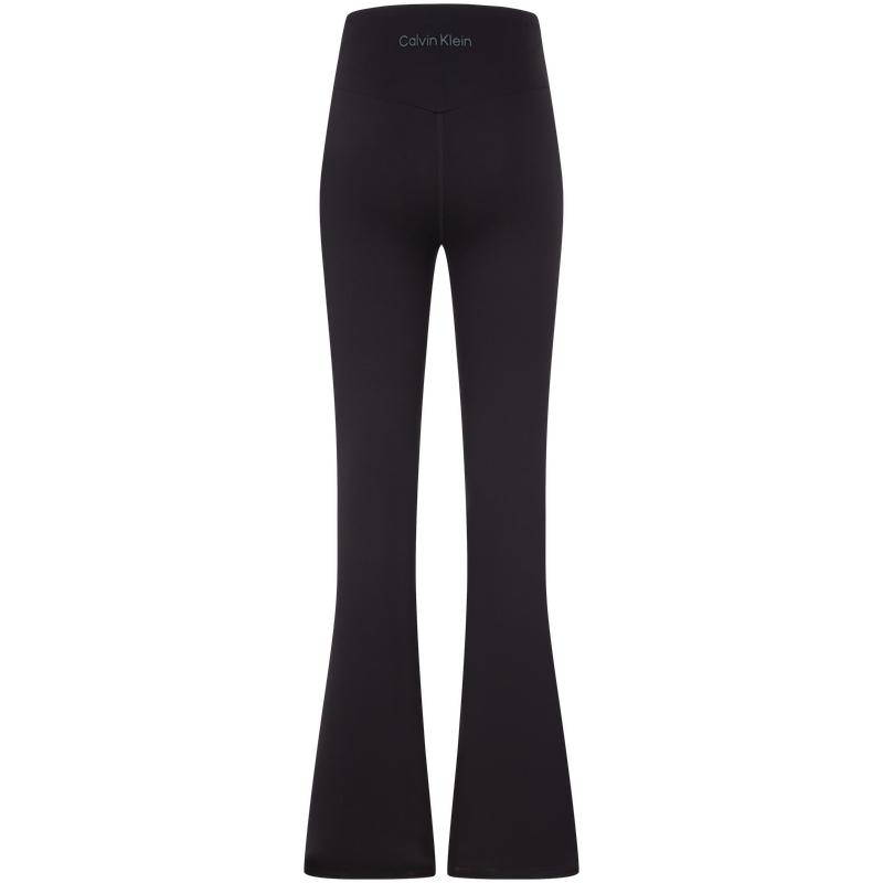 Calvin Klein Moisture Wicking Quick Dry High Waist Yoga Fitness Flared Leggings Women Bottoms Space-Black GWS4L651