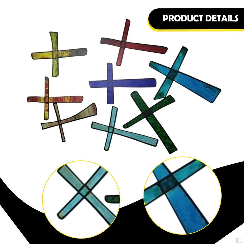 Cross Decor Religious Gift Paper Spiritual Blessed Collection Hanging Decoration Colorful for Window