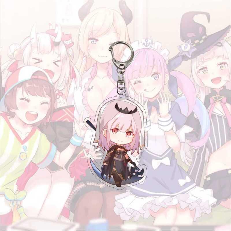 Stunning Hololive Vtuber Keychain Featuring Gawr Gura Mori Usada Fubuki Suisei For Anime Fans