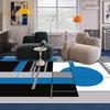 Moderner Blauer Geometrischer Teppich Wohnzimmerdekoration Sofabereich Couchtische Rutschfester Teppich Schlafzimmer Bettseite Weiche Spielmatte Waschbar