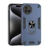 KEYSION Shockproof Armor Case for Itel S23+ Soft Silicone+PC Camera Protection Ring Stand Phone Back Cover for Itel S23 Plus