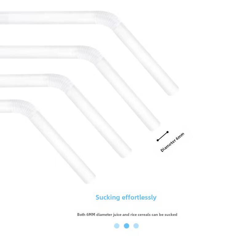 ZISIZ Individually Wrapped PLA Biodegradable Straws