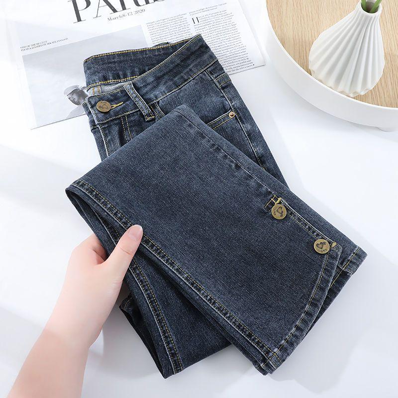 

Women s High-Waisted Fleece-Lined Straight-Leg Jeans, Petite, 8/9-Point Length, Loose Fit, Perfect for Autumn/Winter Size 26 (Recommended 75-85 jin)