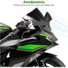 jiningqiuguodianzi Windscreen Windshield Compatible With Kawasaki NINJA ZX6R ZX-6R ZX 6R Ninja 2024 2025 Motorcycle Wind Deflector Double Bubble Wind