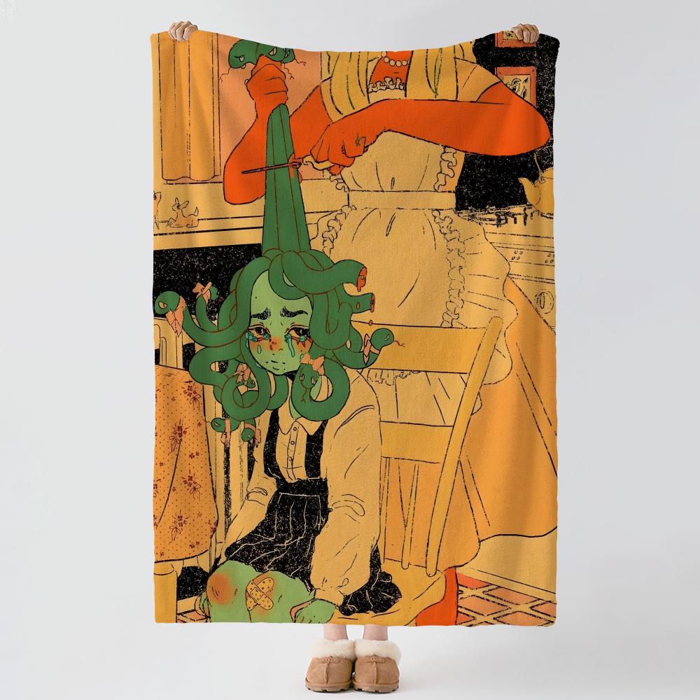 Art B-bottling Sunshine-e Throw Thick Comfort Flannel Quilt, Multi-scene Use Indoor Outdoor Daily Nap