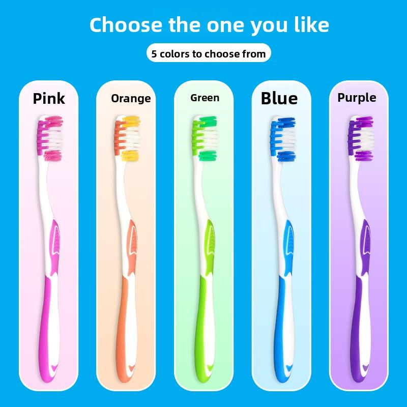 Individually Packaged Soft Bristle Toothbrush for Adult Oral Cleaning