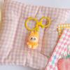 Flocking Keychain Cute 4CM Rabub Plush Pendant Cute Bag Pendant Keychain