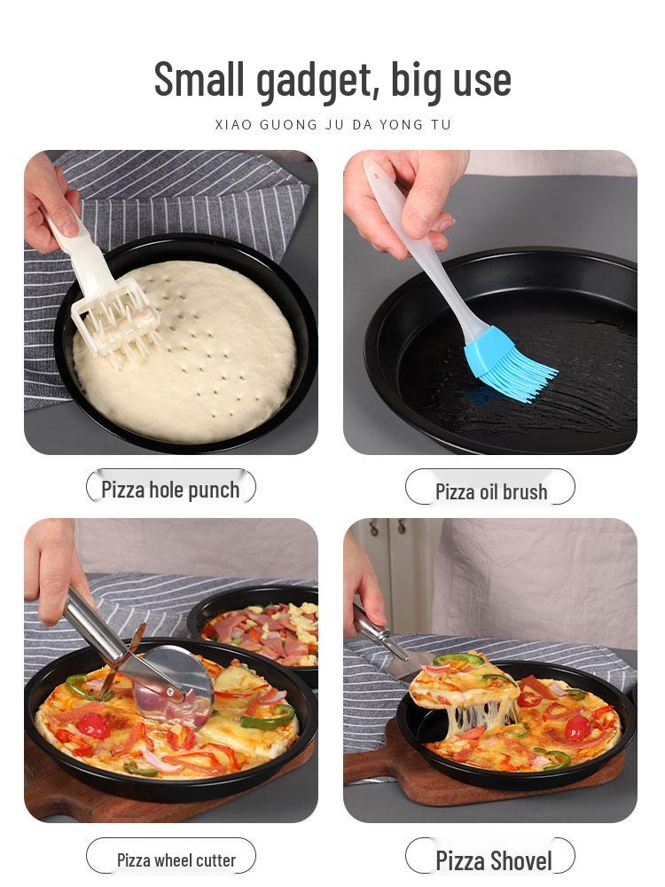 Pizza & Cake Pan Set: 6/7/8/9/10-Inch Oven-Safe Baking Molds for Home Use