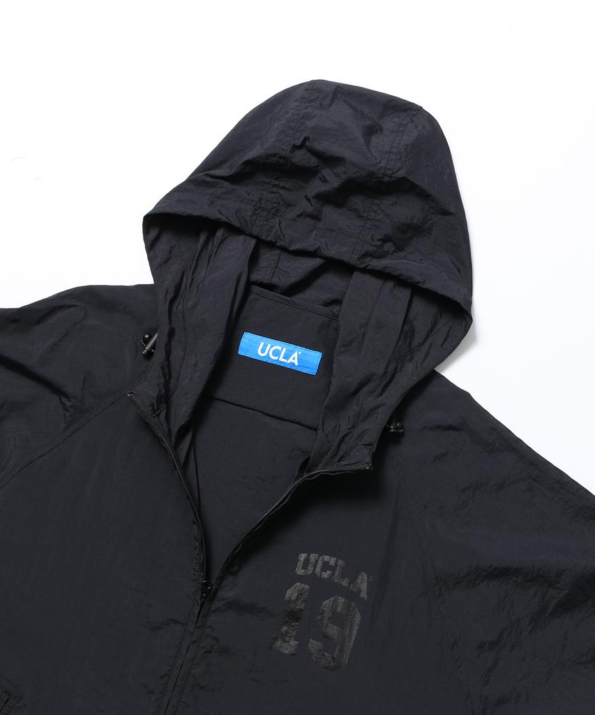 Ucla Unisex Basic Nylon Windbreaker [Black] (Ub9Uj90)