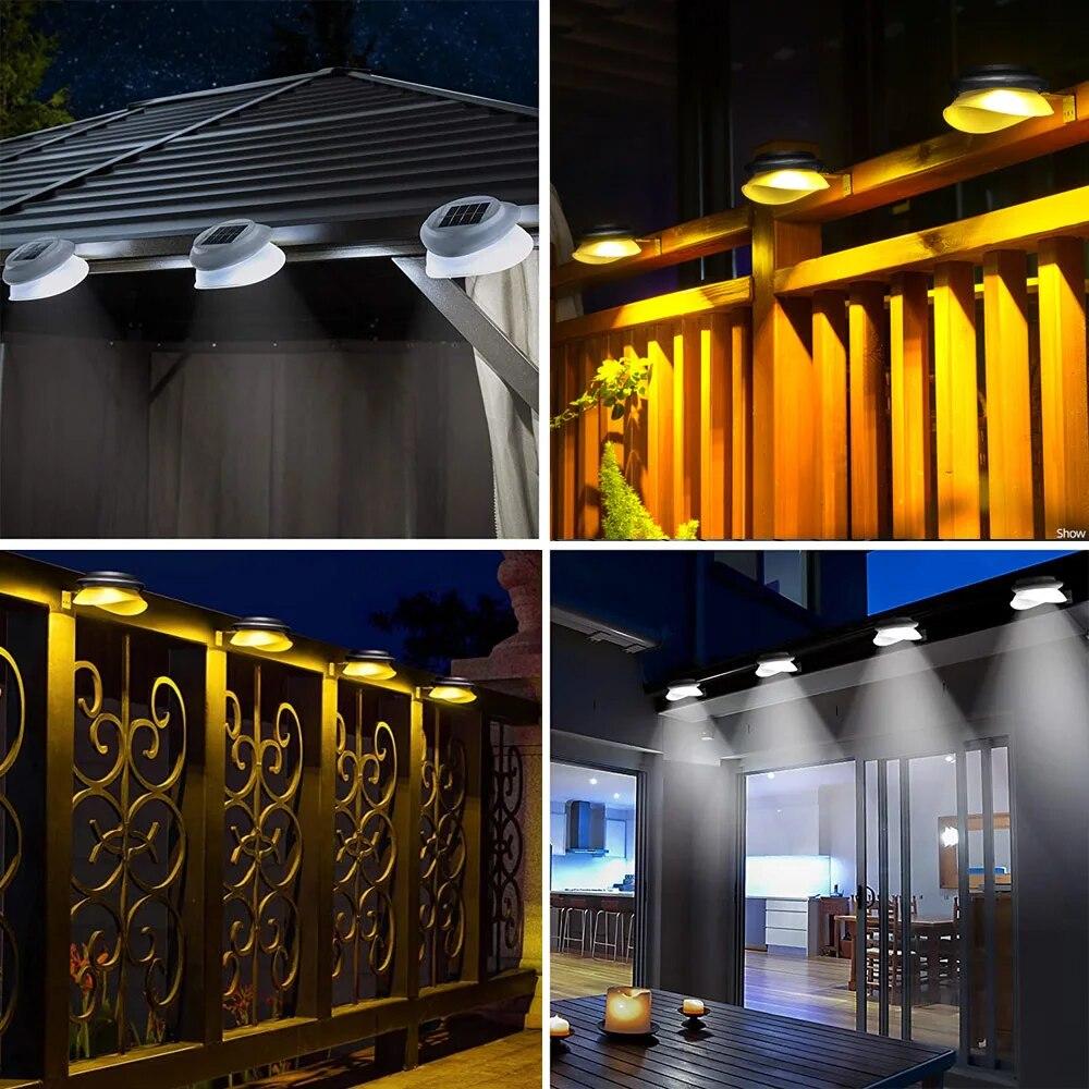 LED Solar Light, Waterproof Outdoor Garden Decoration Wall Light Suitable for Fence Garden Landscape Wall Walkway