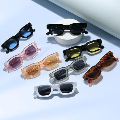 Unisex Sonnenbrille mit dickem Rahmen und kleinem quadratischem Gestell