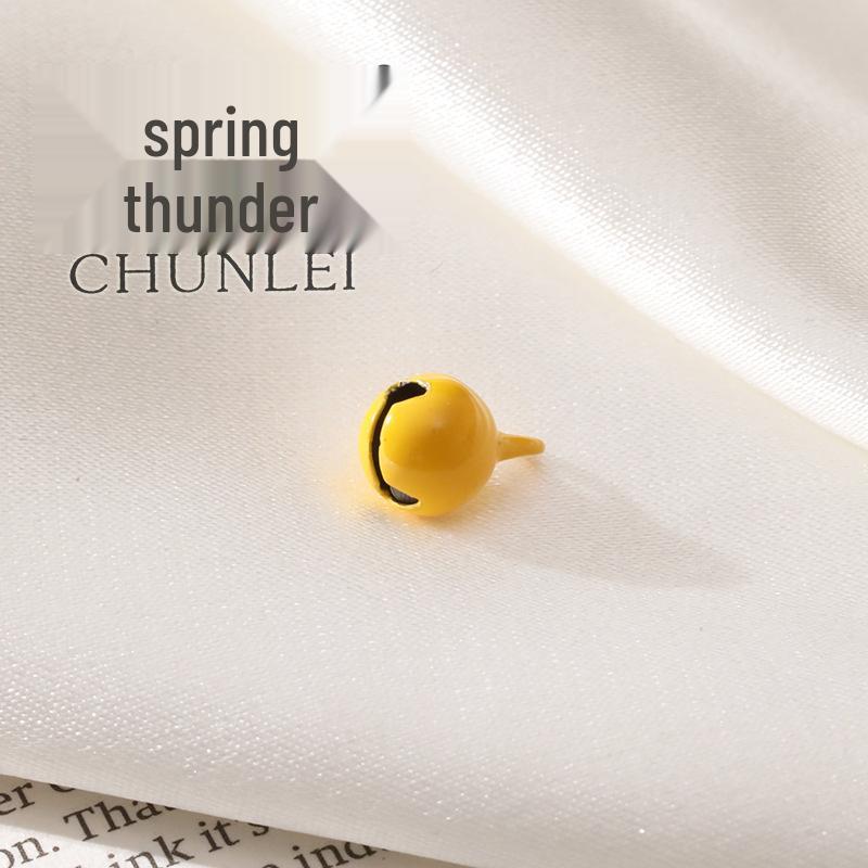 

6mm Korean Electroplated Bell Beads: Candy-Colored Jewelry & Christmas Ornament DIY Accessories