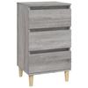 VidaXL Bedside Table Sonoma Grey 40x35x70 Cm Engineered Wood 819666