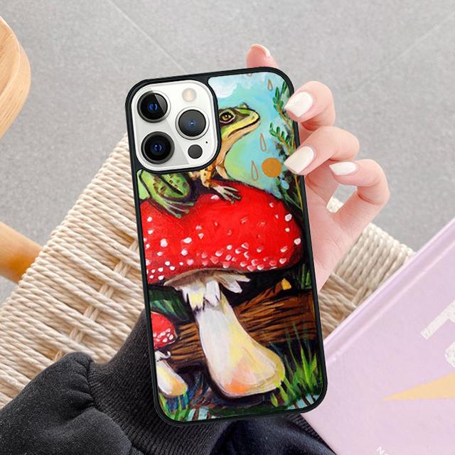 

Чехол Frong Froggy Art Groovy Hippie для iPhone 17 Air 13 12 14 15 16 Чехол для Apple Pro Max Plus iPhone 16