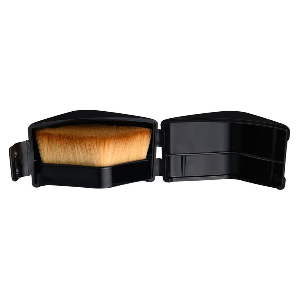 ETVOS Flat Change Brush (Makeup Brush Compact with Case, Portable, Fluffy, Soft for Sensitive Skin)
