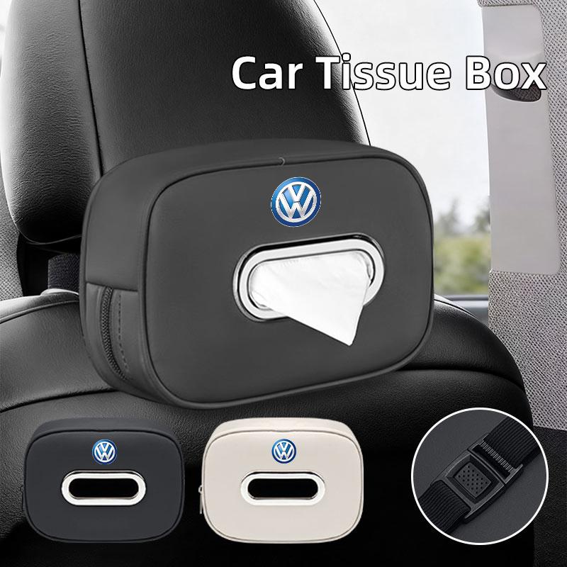 Car Seatback Tissue Box Paper Storage Bag Napkin Holder Accessories For Volkswagen VW T5 Amarok 2013 Tiguan Golf 4 5 6 7 Zy7