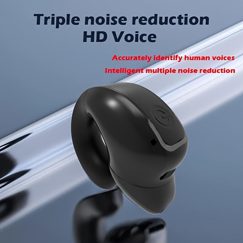 1/2 Stück Clip-On Drahtlose Ohrhörer mit Geräuschunterdrückung, Telefonsteuerung, Wiederaufladbarer Lithium-Polymer-Akku, Komfortables Kopfhörer-Design für Sport