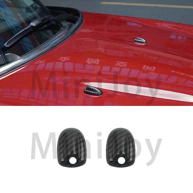 Union Jack Car Wiper Water Spray Nozzle Covers For MINI Cooper S One Countryman Clubman F54 F55 F57 F56 F60 Auto-Accessories