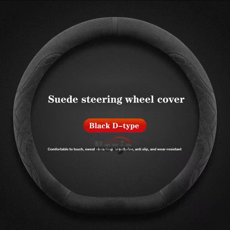 Suede Leather Car Steering Wheel Cover for Dongfeng AEOLUS Shine Max Yixuan GS Haoji 2024 Car-styling Auto Accessories