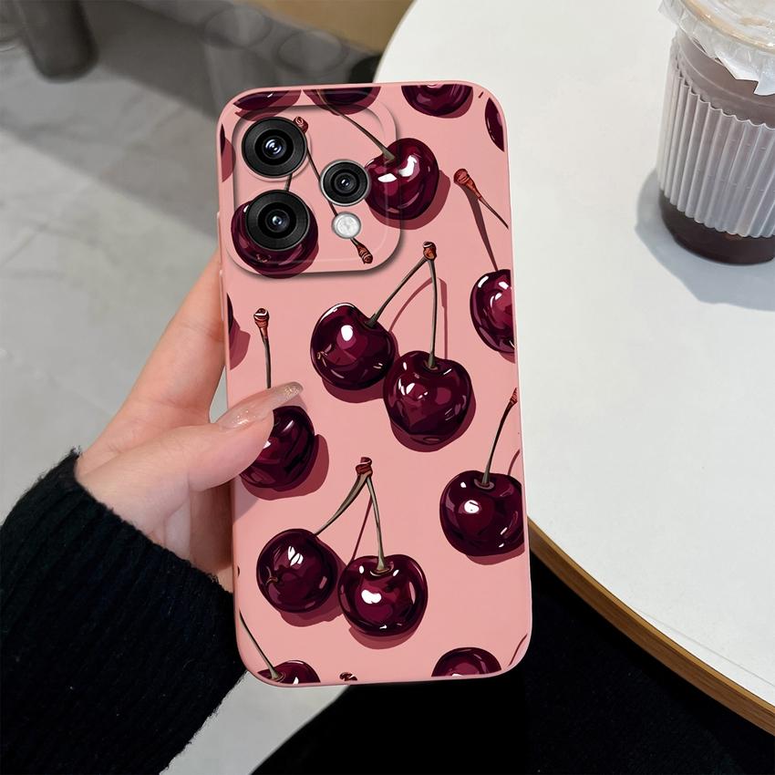 For Oppo Reno 15 14 13 12 11 Pro 15F 15C 11F Phone Shell Elegant Flowers Soft Liquid Silicone Lightweight Case for OPPO Reno Shockproof Durable Bumper