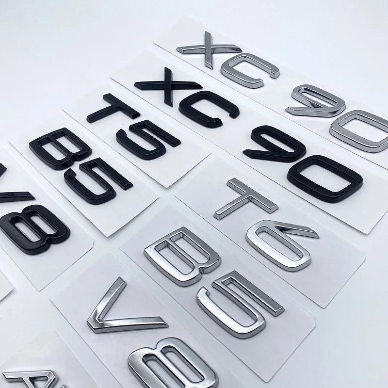 gbmqn6 3D AWD T3 T5 T6 T8 Logo Emblem Badge Decal Car Sticker for Volvo C30 V40 V60 S40 S60 XC60 XC90 XC40 S80 S90 S80L S60L Car Stying