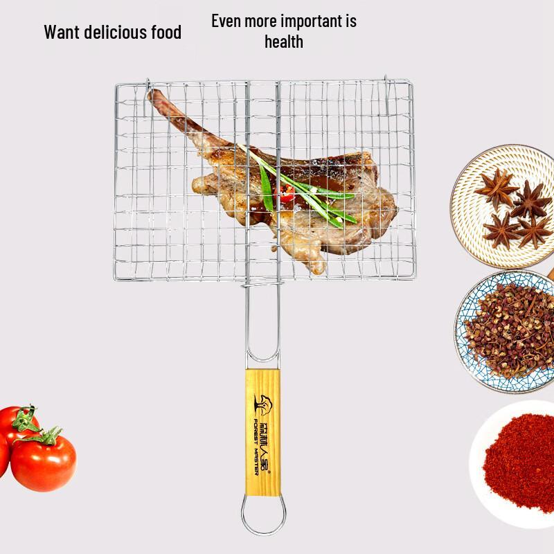Stainless Steel BBQ Fish Grill Net