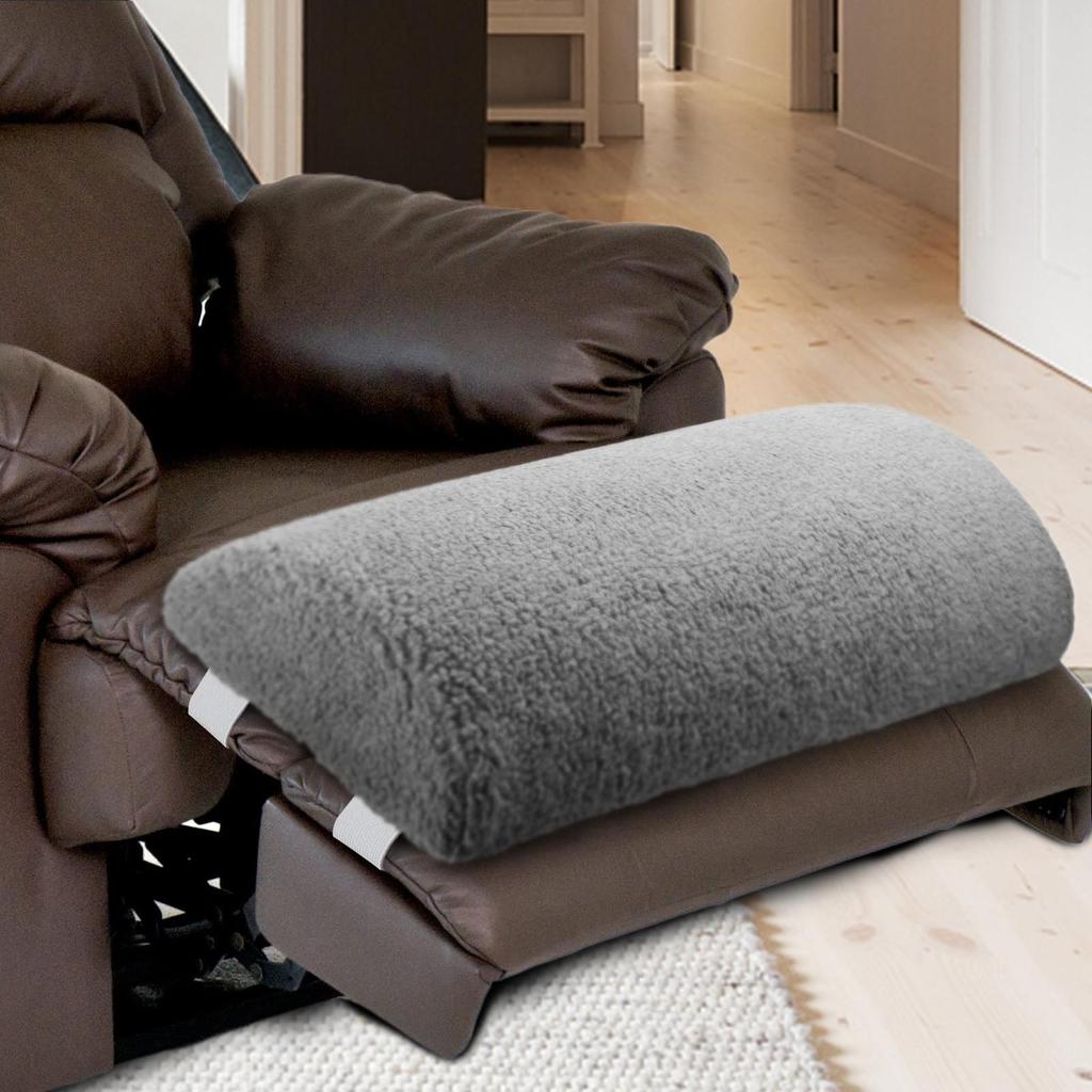 Recliner Foot Pillow Foot Rest Cushion with Adjustable Straps Soft Slow-rebound Sofa Footrest Cushion Sleeping Pad for Waist