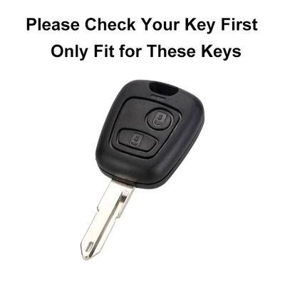 Para Citroen C1 C4 para Peugeot 106 107 206 207 306 307 406 407 Auto Shell Fob Protector TPU Carro Remoto Chave Caso Capa Acessórios
