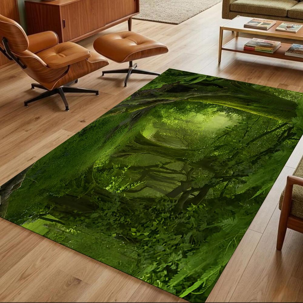 Mystic Forest Pathway Non-Slip Home Carpet Design for Office Decor Living Room Bedroom Gift