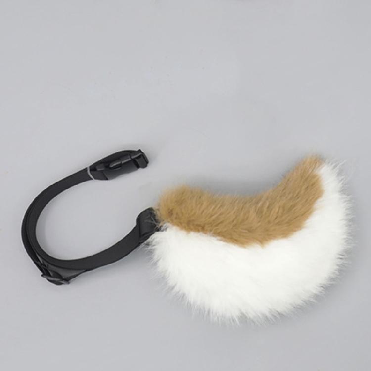 Kaninchenschwanz Verstellbarer Gürtel für Cosplay Halloween Party Kostüm Anime Kostüm Zubehör Tier Schwanz Weicher Tier Schwanz