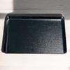 FRP Square Tray Lacquerware Made In Dishwasher Safe J-Kitchens 2-inch (Tray/Tray) Black, Non-Slip, 36cm, (Strong Resin), Japan,