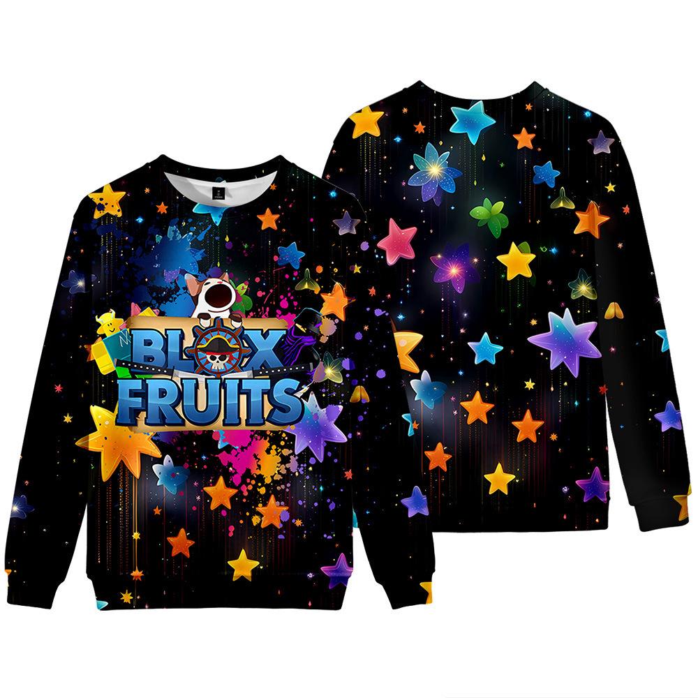 15 Colors Women Men's BLOX Print Hoodies Round Neck Sweatshirts Man Travel Pullover Male Top Streetwear Outdoor Tracksuit