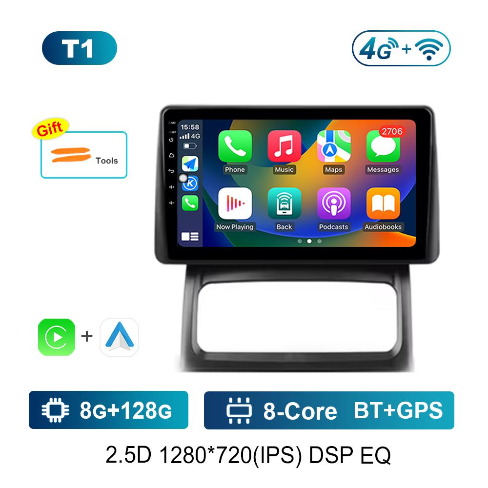 Car Video Multimedia Player DSP Stereo 9 Inch for Renault Clio 2 BB CB 2001 - 2012 Android System GPS Navi WiFi IPS Screen 4G BT