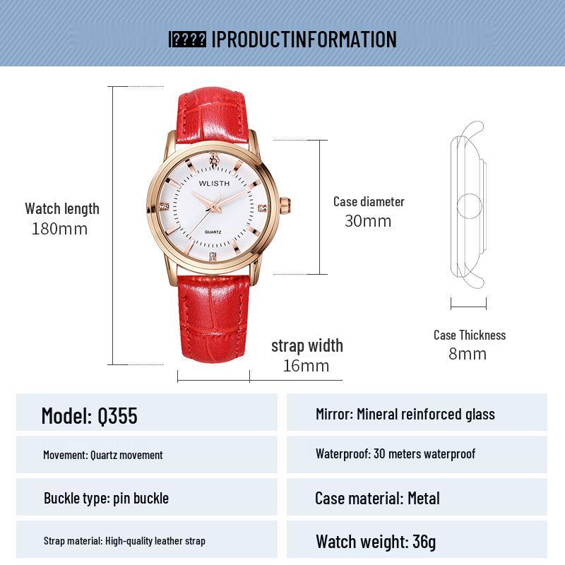 Wolisz Wasserdichte Damen-Quarz-Modeuhr - Heiß verkaufende Business-Armbanduhr