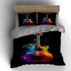 Vibrant guitar design. Bedding Duvet cover sets Duvet covers Pillowcases gifts (1 * Duvet Cover 2 * Pillowcases, without duvet insert)