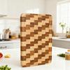 Large Wooden Chessboard Cutting Board: Thickened, Versatile for Vegetables, Fruits, Desserts, and Steaks