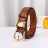 Stylish, Simple And Trendy Women'S Leather Belt Women'S Versatile High-End Pin Buckle Casual Jeans Belt Women'S
