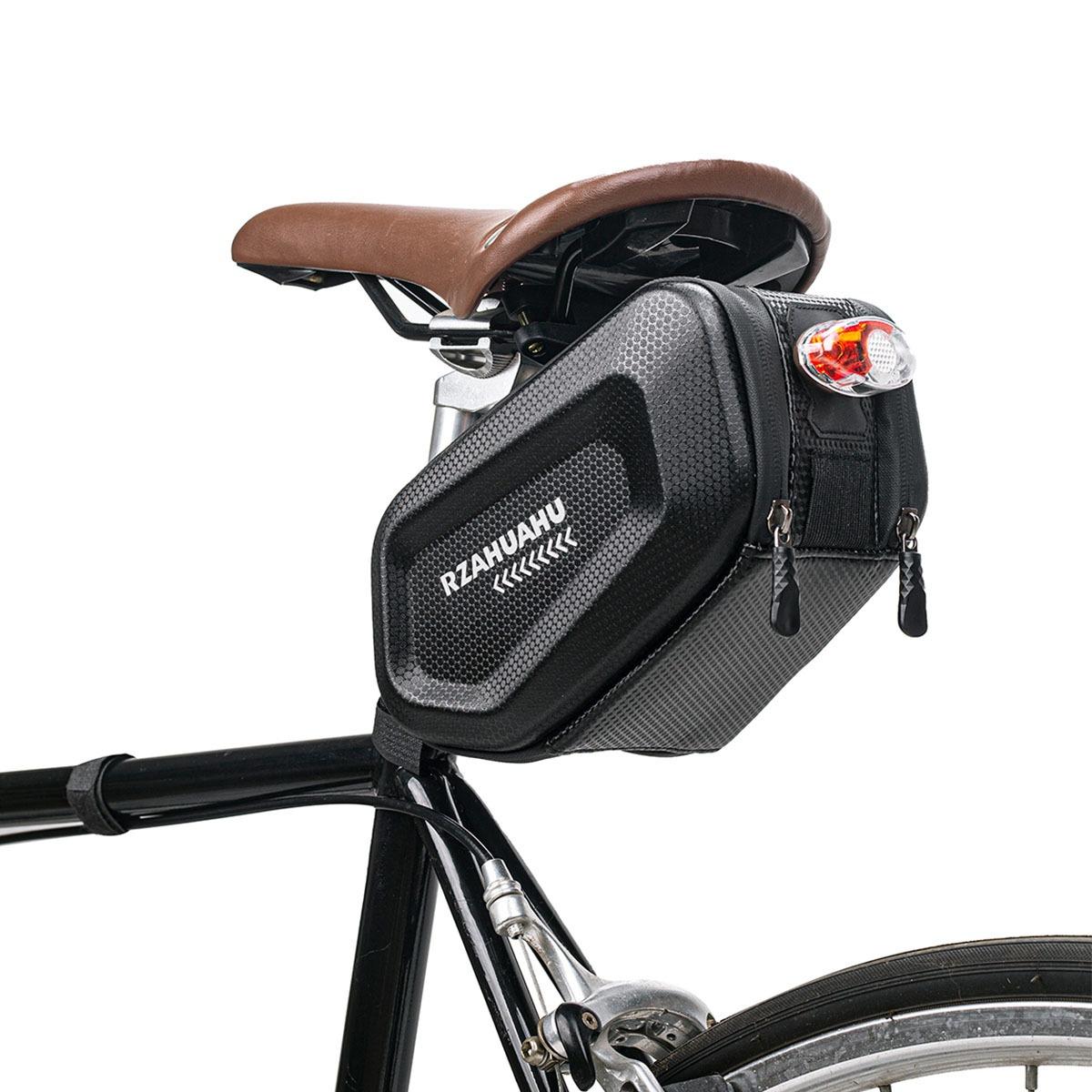 

Bicycle Seat Bag Waterproof Impact-resistant Hard Shell Bike Saddle Bag Repair Tools Storage Pack чёрный