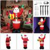 Christmas Inflatable Santa Claus Lighted Blow Up Christmas Yard Decoration