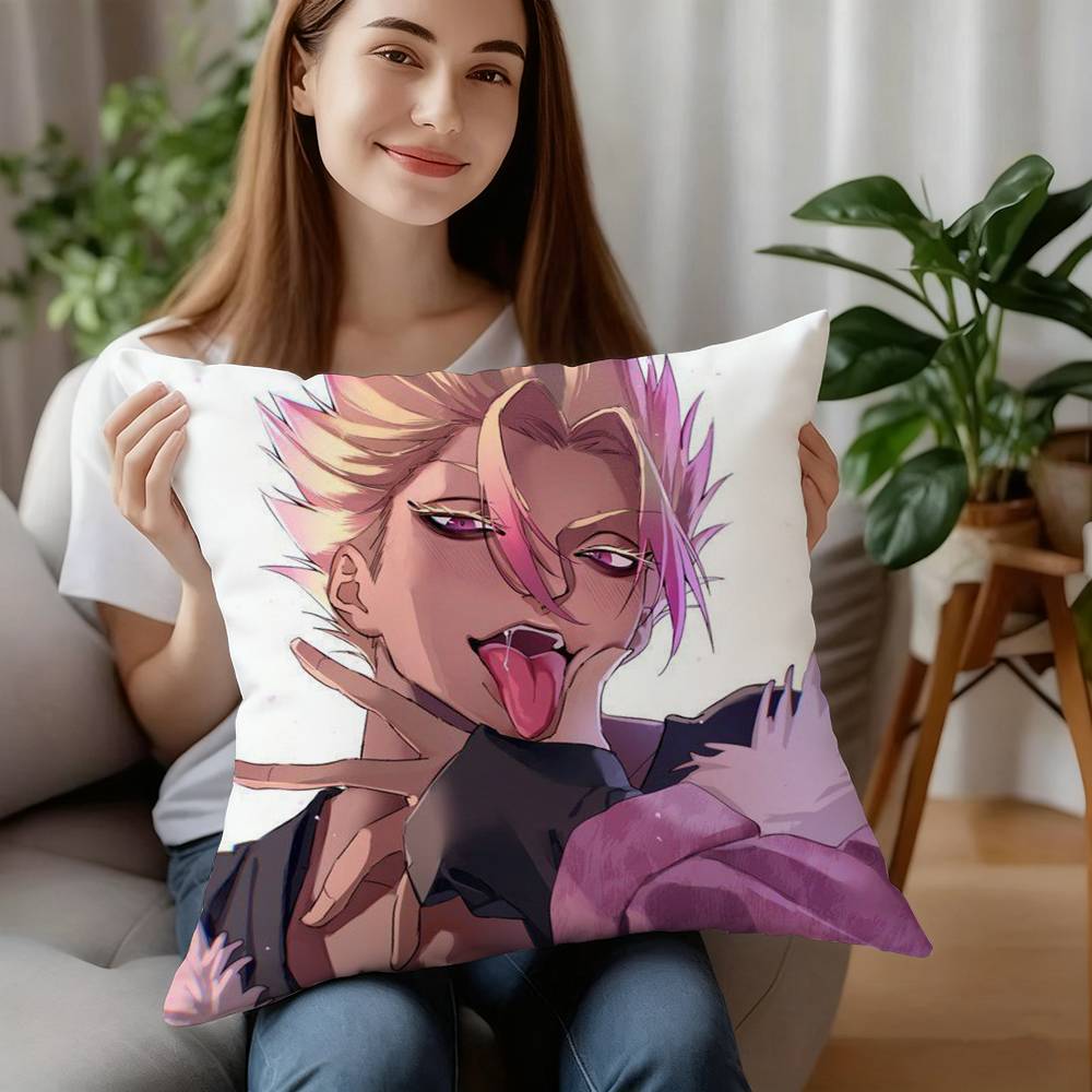 BLUE LOCK Shidou Ryuusei Pillow Case Plush Fabric Soft Pillowcase Double Sided Print Cushion Cover Household Gifts