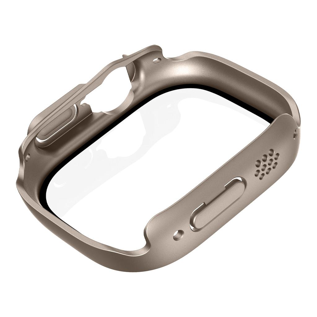 Cover For Apple Watch Ultra Case 49mm Accessories PC Shockproof Bumper+Tempered Glass Screen Protector Iwatch Series Ultra 2